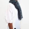 Grey Triple Yarn Cable Scarf Vone Kevitz