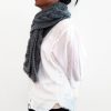 Grey Triple Yarn Cable Scarf Vone Kevitz