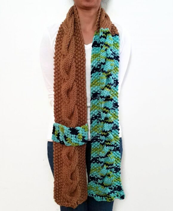 Earth Cable Scarf With Strap Vone Kevitz