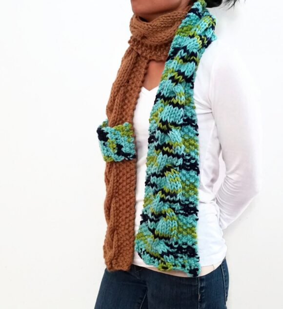 Earth Cable Scarf With Strap Vone Kevitz