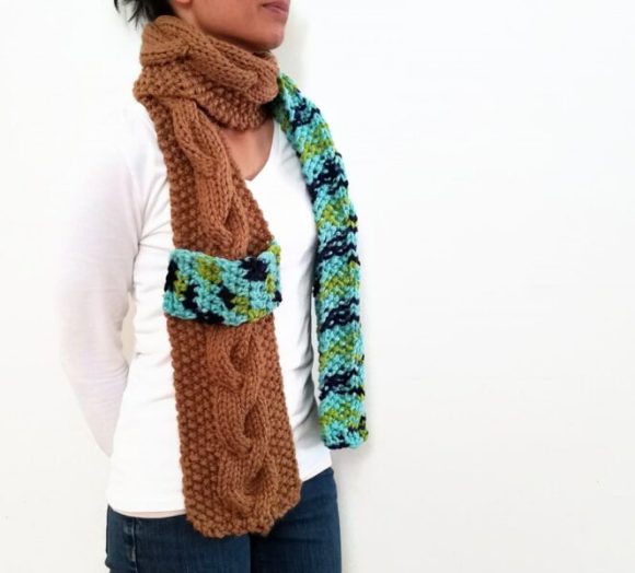 Earth Cable Scarf With Strap Vone Kevitz