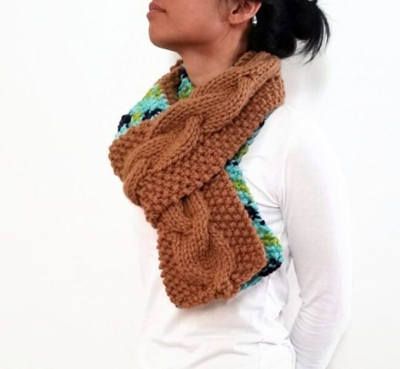 Earth Cable Scarf With Strap Vone Kevitz