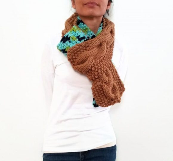 Earth Cable Scarf With Strap Vone Kevitz