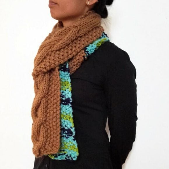 Earth Cable Scarf With Strap Vone Kevitz