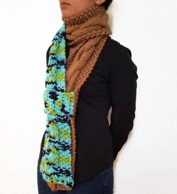 Earth Cable Scarf With Strap Vone Kevitz