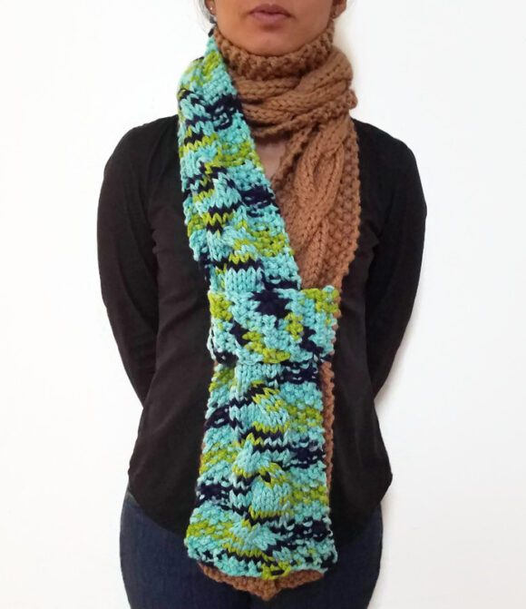 Earth Cable Scarf With Strap Vone Kevitz