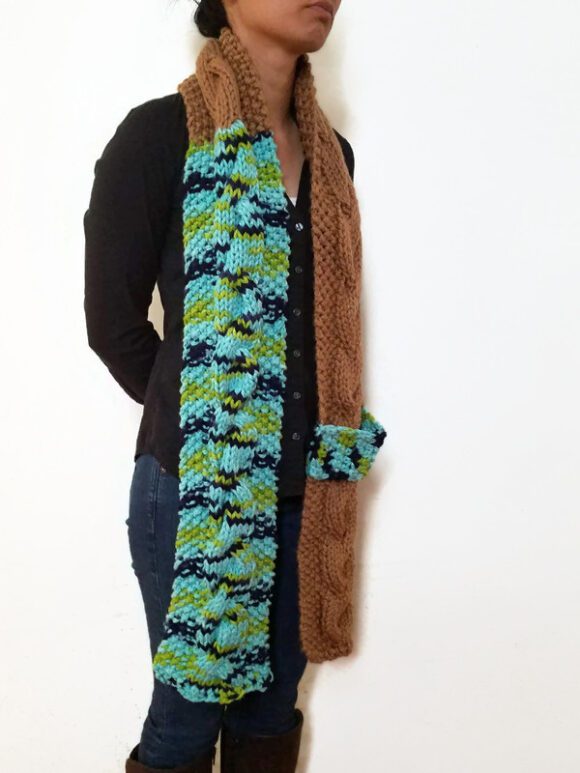 Earth Cable Scarf With Strap Vone Kevitz