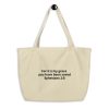 Saved Gods Grace Large Organic Tote Bag - Image 5