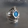 Opal ring, Opal silver ring, Blue opal Ring, October birthstone, Gift For Her - Image 4