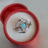Opal ring, Opal silver ring, Blue opal Ring, October birthstone, Gift For Her - Image 3