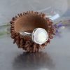 White Opal ring, Gemstone ring, Rustic ring, Stacking ring, Unique ring, Ring for women - Image 7