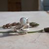 White opal ring, Opal silver ring, Sterling silver ring, Twig ring, Opal ring, Branch silver ring, Unique ring, Birthstone ring - Image 6