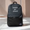 Saved By Grace Embroidered Champion Backpack - Image 2