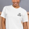 I CAN I WILL IT IS DONE WITH GOD Embroidered Unisex T-Shirt - Image 3