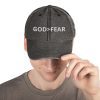 GOD IS GREATER THAN FEAR Vintage Hat - Image 3