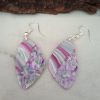 Mini Purple Flowers Earrings - Image 2