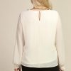 ROYAL CURVES GABRIELLA CREAM BLOUSE - Image 3