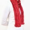 Vone Kevitz Sandia Hand Dyed Cable Scarf