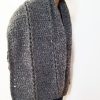 Vone Kevitz Grey Multi Mohair Crochet Cable Shawl