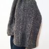 Vone Kevitz Grey Multi Mohair Crochet Cable Shawl
