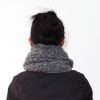 Vone Kevitz Grey Multi Mohair Crochet Cable Shawl