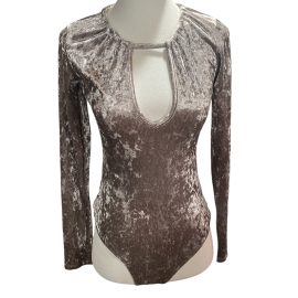 Forever 21 Silver Leotard Top