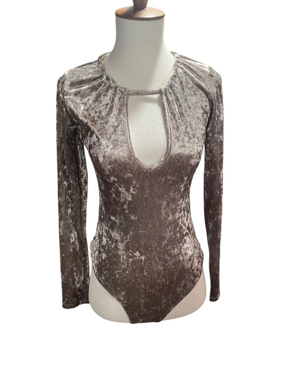 Forever 21 Silver Leotard Top