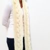 Vone Kevitz Antique White Cable Scarf