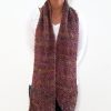 Vone Kevitz Purple Boucle Scarf