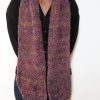 Vone Kevitz Purple Boucle Scarf