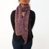 Vone Kevitz Purple Boucle Scarf