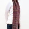 Vone Kevitz Purple Boucle Scarf