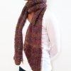 Vone Kevitz Purple Boucle Scarf