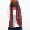 Vone Kevitz Purple Boucle Scarf