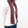Vone Kevitz Purple Boucle Scarf