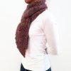 Vone Kevitz Purple Boucle Scarf