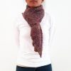 Vone Kevitz Purple Boucle Scarf