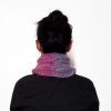 Pink/Grey Variegated Cable Scarf - Image 14