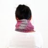 Pink/Grey Variegated Cable Scarf - Image 13