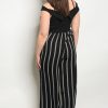 ROYAL CURVES PINSTRIPED JUMPSUIT - Image 2