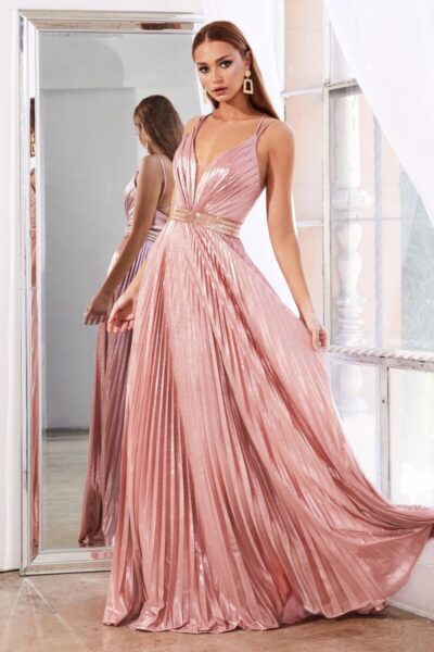 Johnathan Kayne 2044 Size 10 Rose Gold Metallic Mermaid Prom Dress Pag –  Glass Slipper Formals