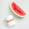 Blessed White Glossy Mug - Image 3