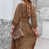 Floral Tie Waist Swing Dress - Image 2