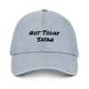 Not Today Satan Denim Dad Hat - Image 3
