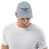 Not Today Satan Denim Dad Hat - Image 5