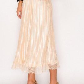 SATIN OYSTER PLEATED SKIRT | Christian Marketplace, Shop