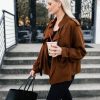 TOFFEE ZARA SHORT TRENCH COAT