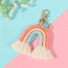 1Pc Weaving Rainbow Whimsical Keychain