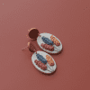 Floral Polymer Clay Earrings - Image 2