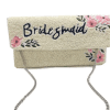 BRIDESMAID Floral Beaded Clutch